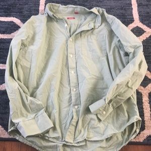 XXL Izod Green Button Down